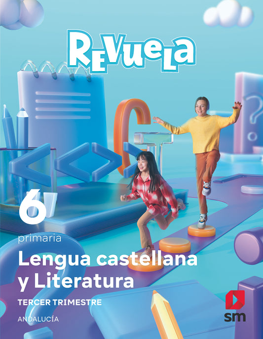 Lengua Castellana y Literatura . 6 Primaria. Trimestres.  Revuela. Andalucía
