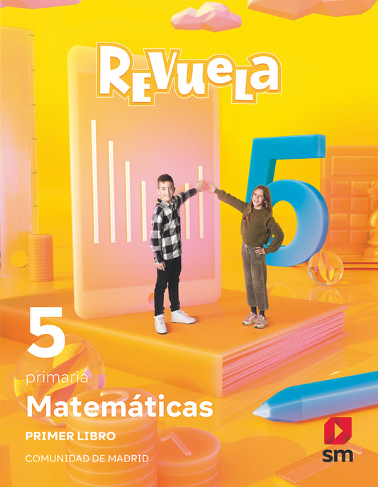 Matemáticas. Trimestres temáticos. 5 Primaria.  Revuela. Comunidad de Madrid