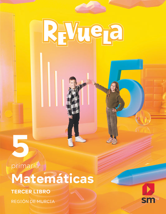 Matemáticas. Trimestres temáticos. 5 Primaria. Revuela. Región de Murcia
