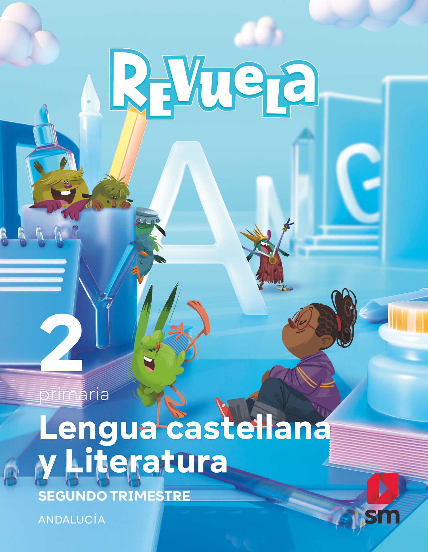 Lengua Castellana y Literatura. 2 Primaria. Trimestres. Revuela. Andalucía