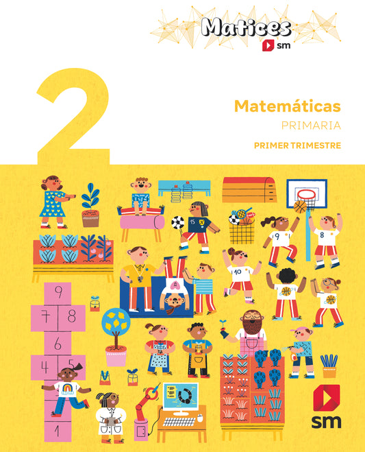 Matemáticas. 2 Primaria. Trimestres. Matices
