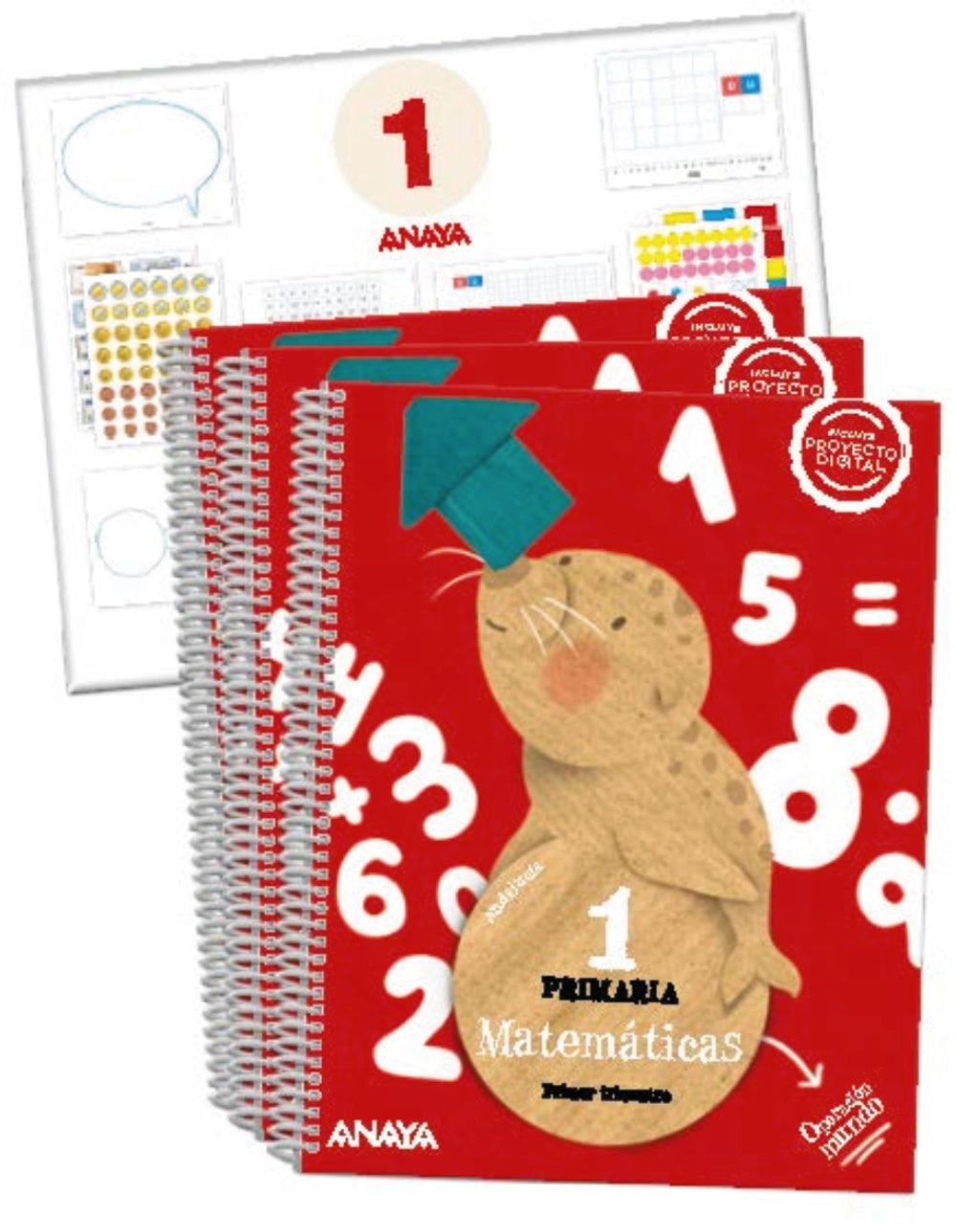 Matemáticas 1.  (Incluye material manipulativo)