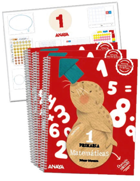 Matemáticas 1.  (Incluye material manipulativo)