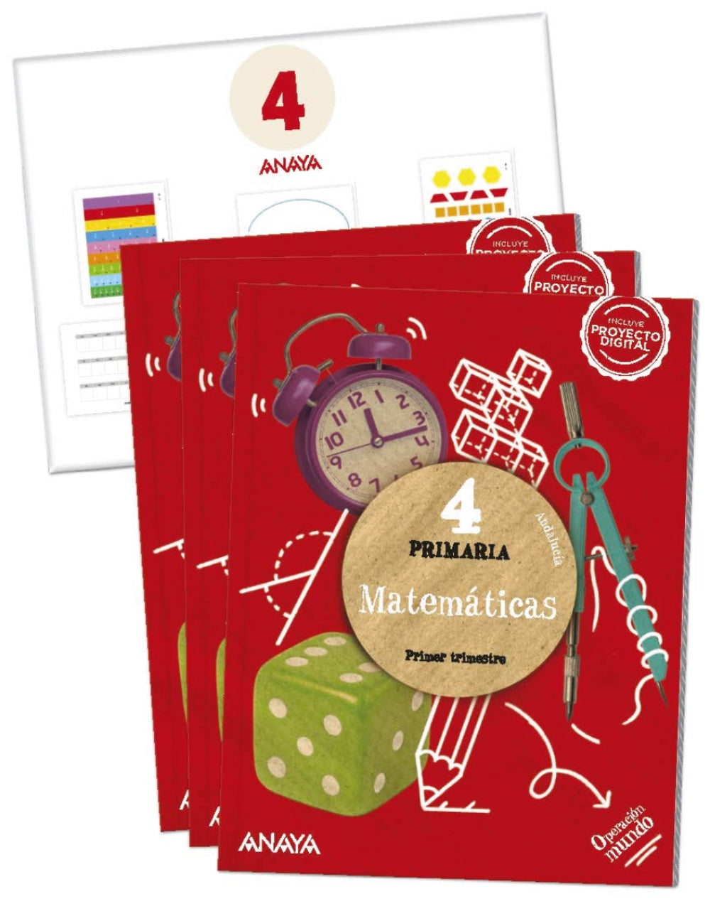 Matemáticas 4. (Incluye material manipulativo)