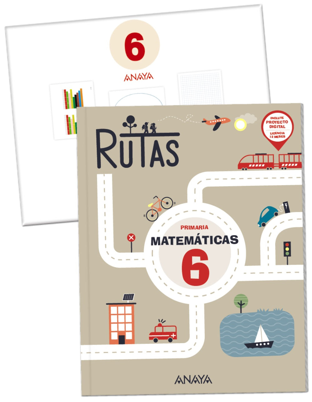 Matemáticas 6. RUTAS. (Incluye material manipulativo)