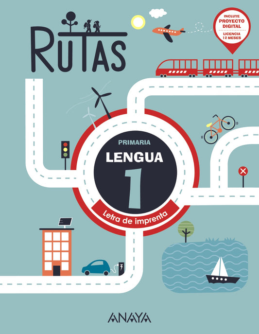 Rutas. Lengua 1. (letra de imprenta)