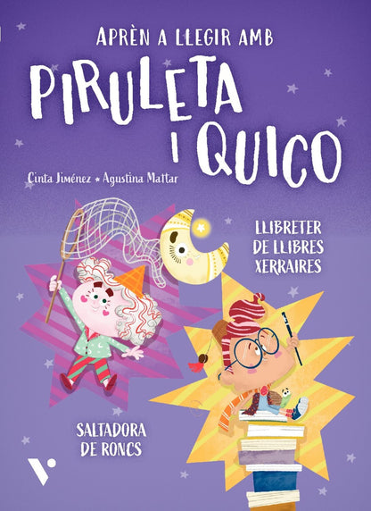 Piruleta i Quico 2. Llibreter de llibres xerraires. Saltadora de roncs