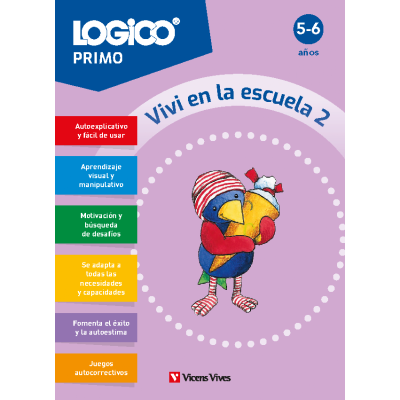 Logico Primo. Vivi en la escuela 2 (5-6 años) 16 fichas
