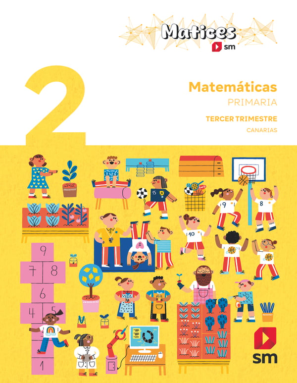 Matemáticas. 2 Primaria. Trimestres. Matices Canarias