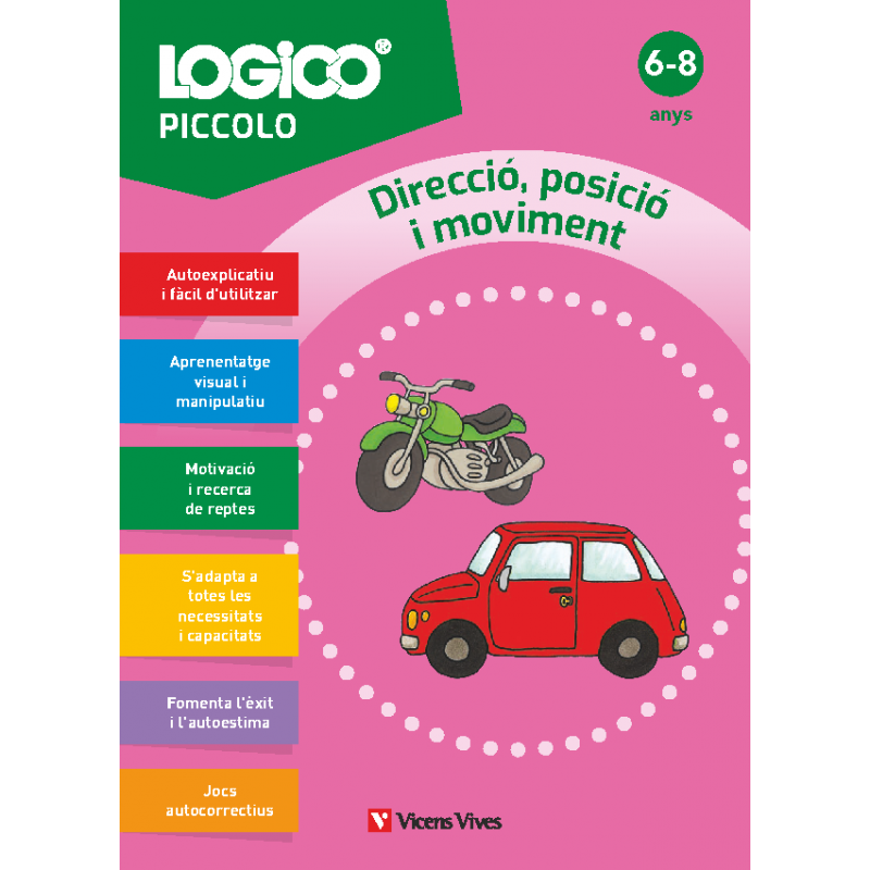 Logico Piccolo. Direcció, posició i moviment (6-8 anys) 16 fitxes