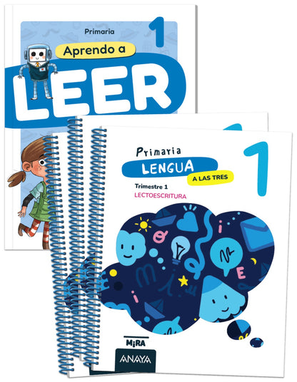 Lengua 1. A las tres. + Aprendo a leer con Detectives del recreo