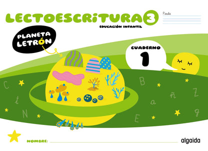 Planeta Letrón. Lectoescritura. Nivel 3. Cuaderno 1. Pauta