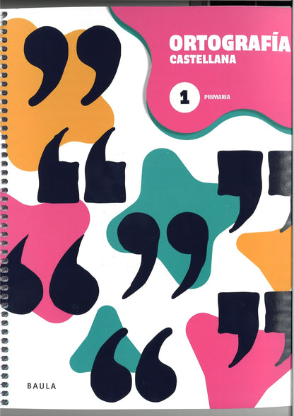 Cuaderno de Ortografía castellana 1 Primaria